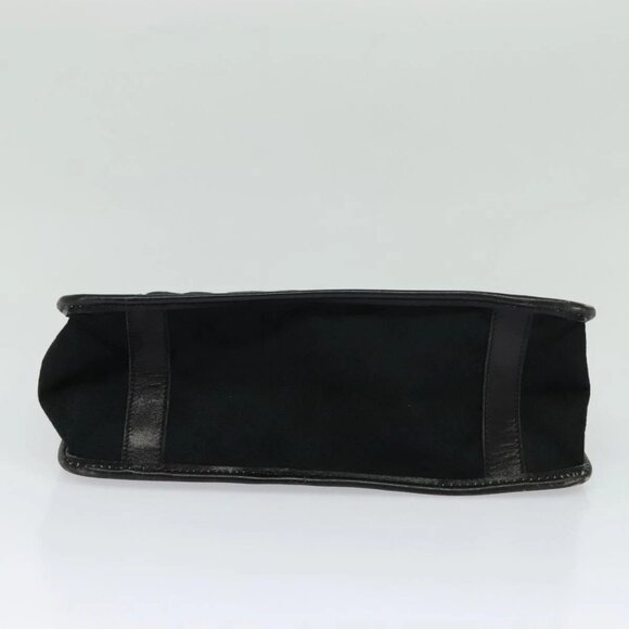 GUCCI GG Canvas Clutch Bag Black Gold Auth 119645 - Picture 7 of 15